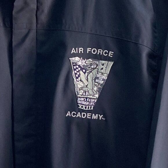 United States Air Force Academy Full Zip Jacket North End Mesh Lined Pockets M - Picture 4 of 4